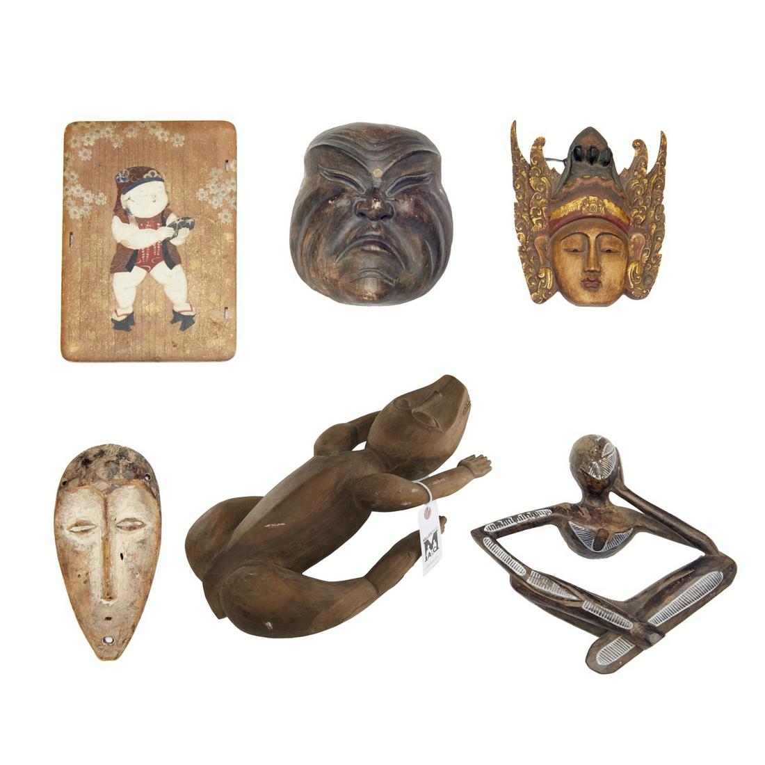 Group (6) Asian and tribal carvings (1 of 11)