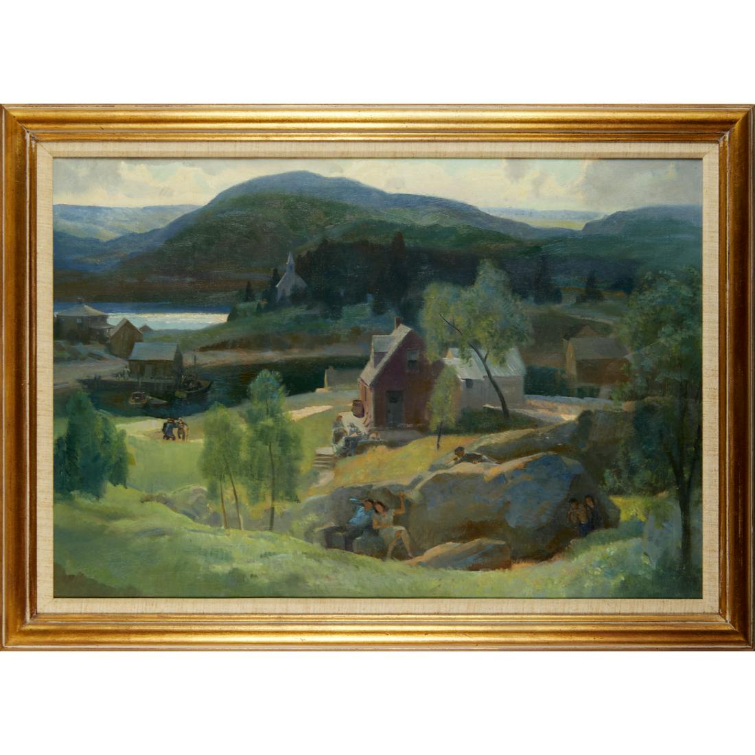 Leon Kroll (manner), oil on canvas (1 of 7)