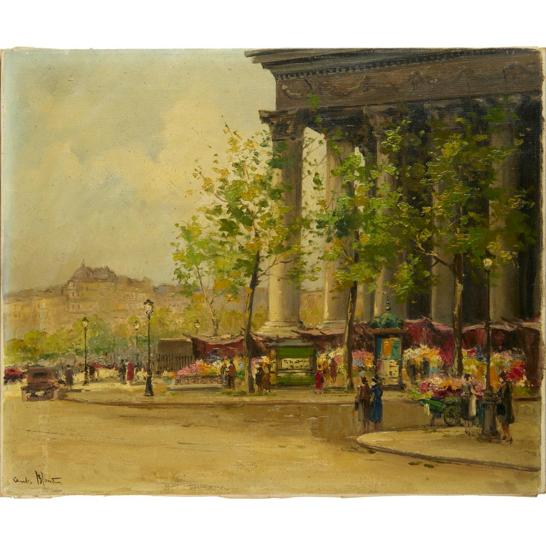 Charles Blondin, Impressionist oil on canvas (1 of 5)