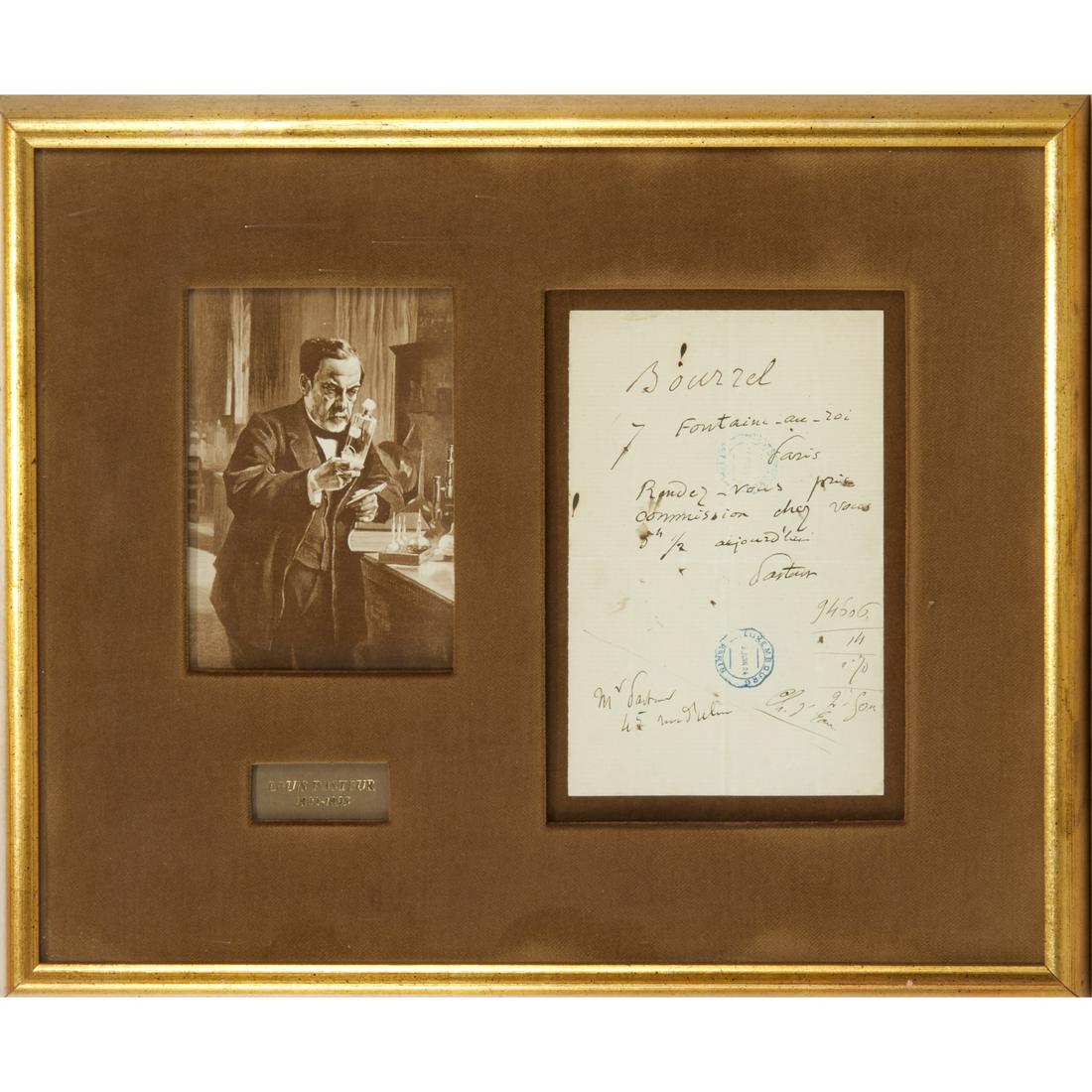 Louis Pasteur, signed autograph note (1 of 7)