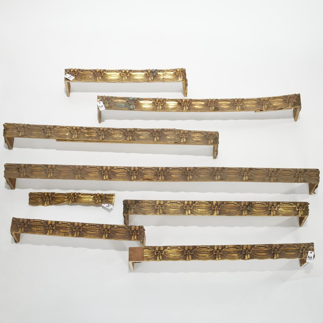 Group American Classical brass window cornices (1 of 6)