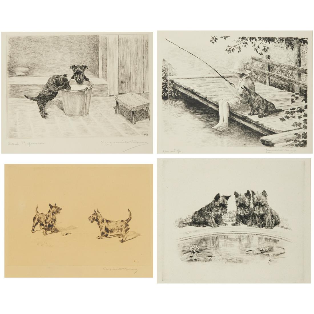 Marguerite Kirmse, (4) etchings (1 of 7)