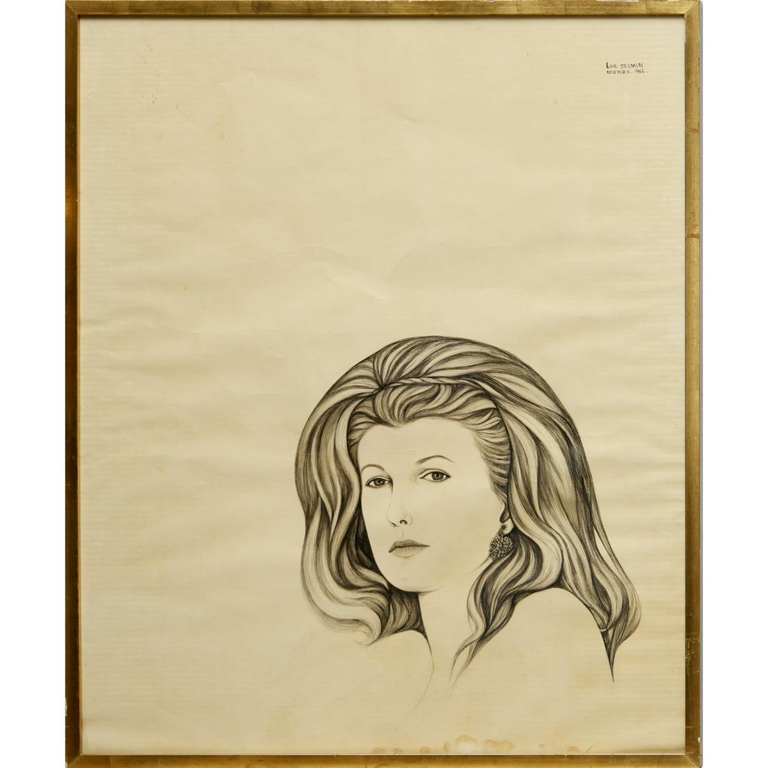 Luiz Jasmin, portrait drawing, 1966 (1 of 5)