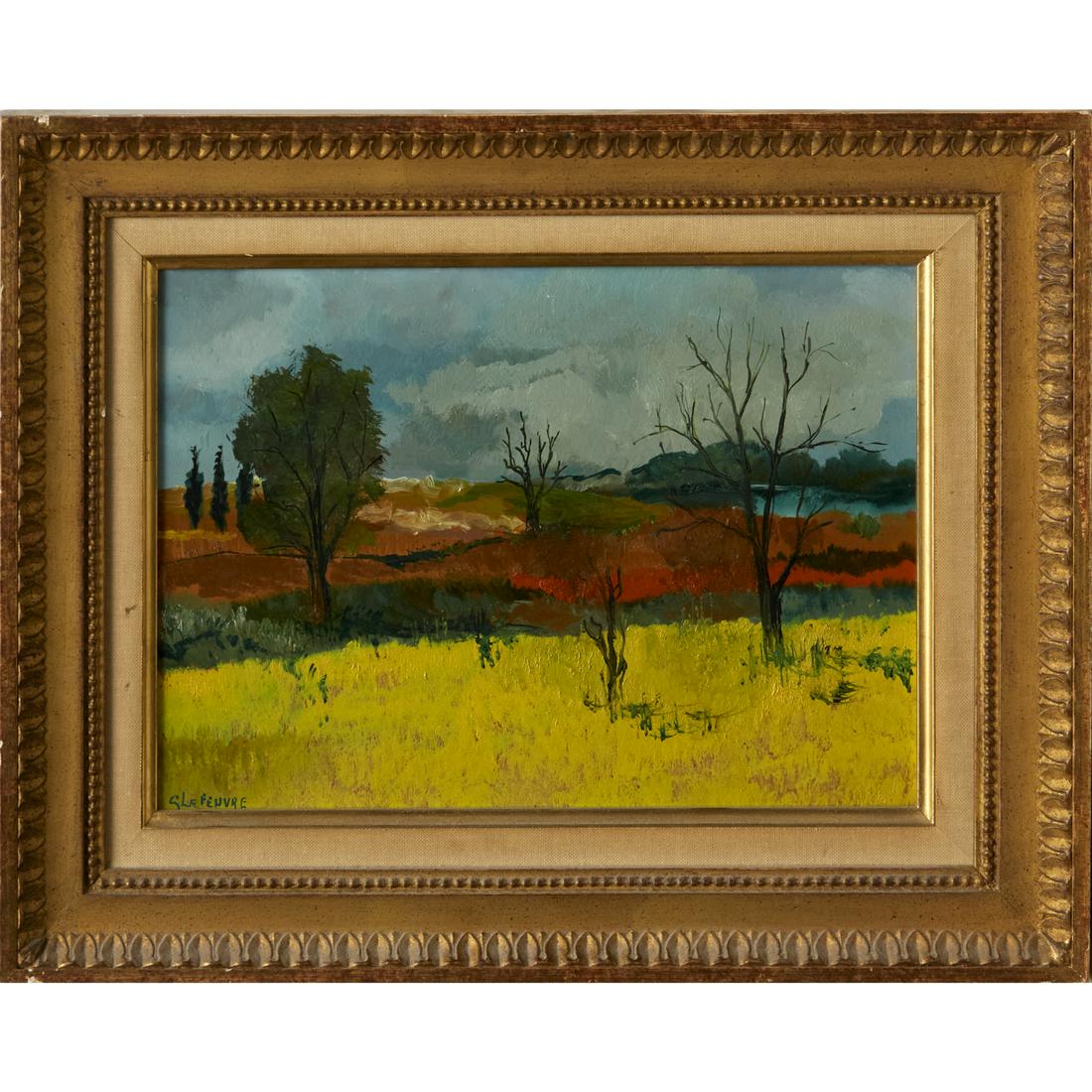 Jean Lefeuvre (attrib.), oil on masonite (1 of 6)