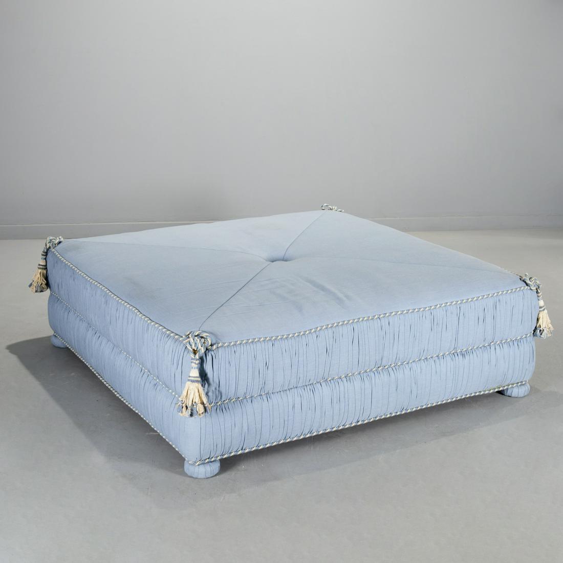 Massive custom upholstered ottoman (1 of 5)