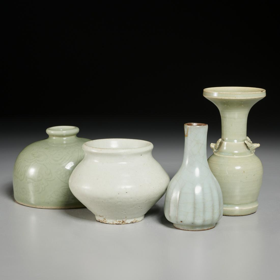 (4) Korean celadon cabinet vessels (1 of 10)
