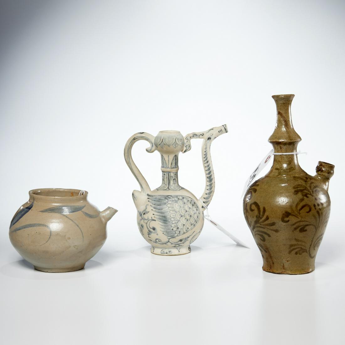 (3) Antique Chinese / Korean pouring vessels (1 of 8)