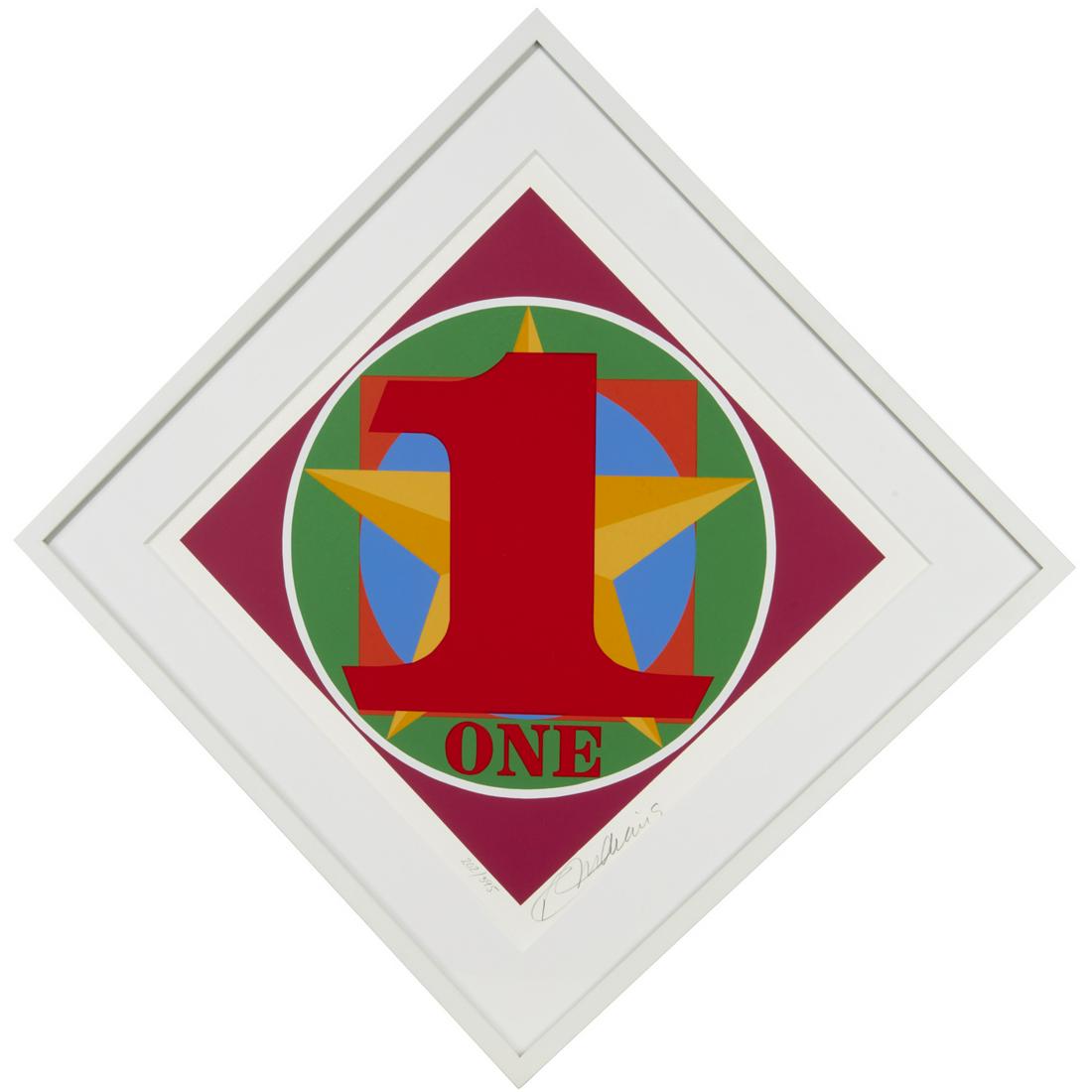 Robert Indiana, screenprint in colors, 1997 (1 of 7)