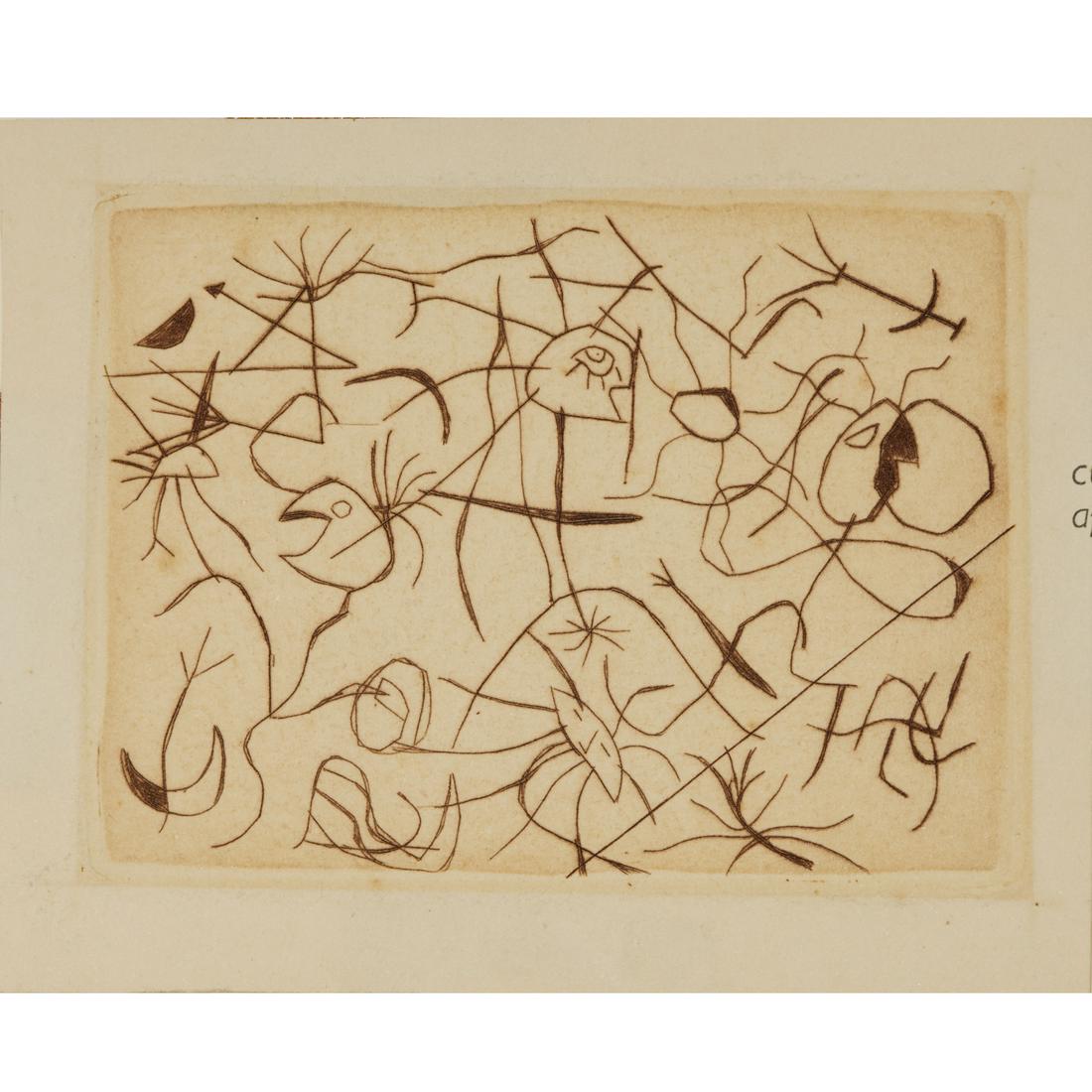 Joan Miro, etching, 1938 (1 of 4)