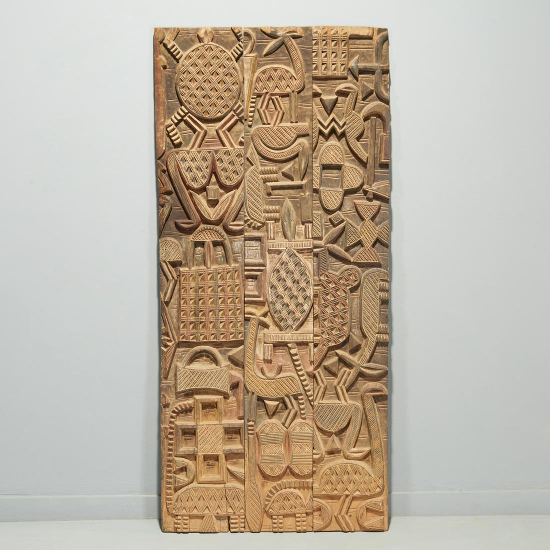 Nupe peoples, finely carved door (1 of 8)