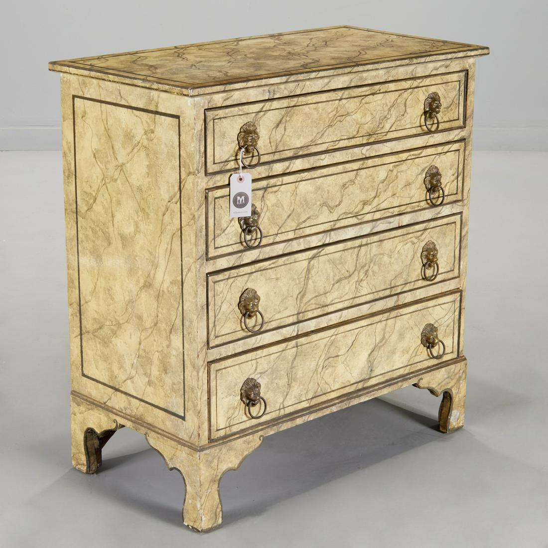 Neoclassical faux painted chest of drawers (1 of 7)