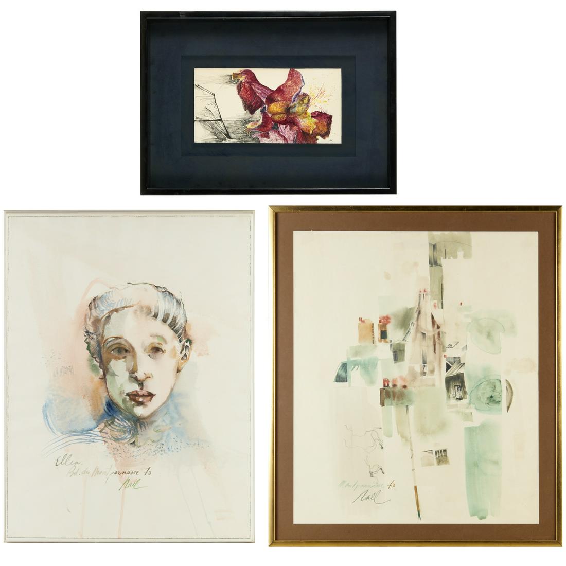 Nall, group of (3) watercolors (1 of 6)