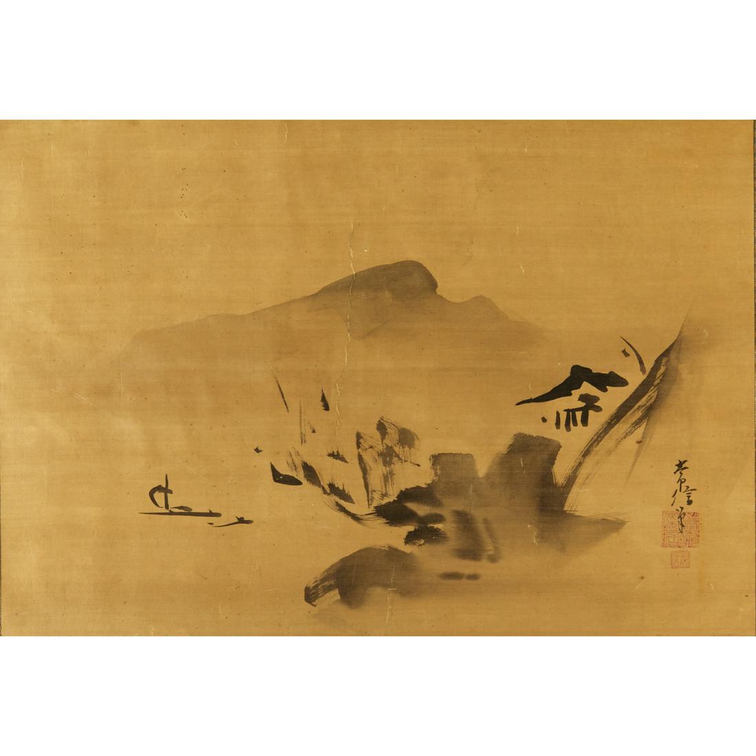 Chinese School, ink and wash on silk (1 of 6)