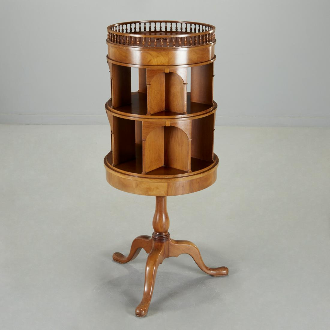 Georgian style architectural cylinder bookcase (1 of 8)