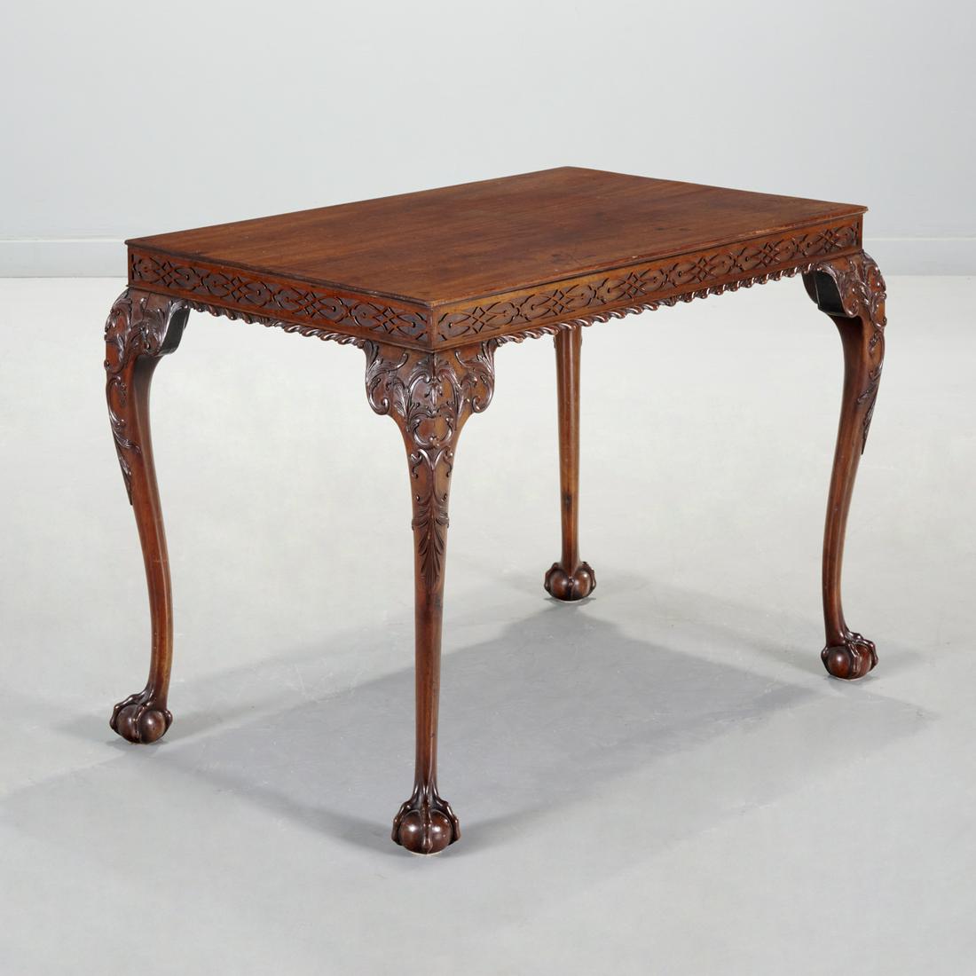 George II mahogany silver table, ex Christie's (1 of 8)