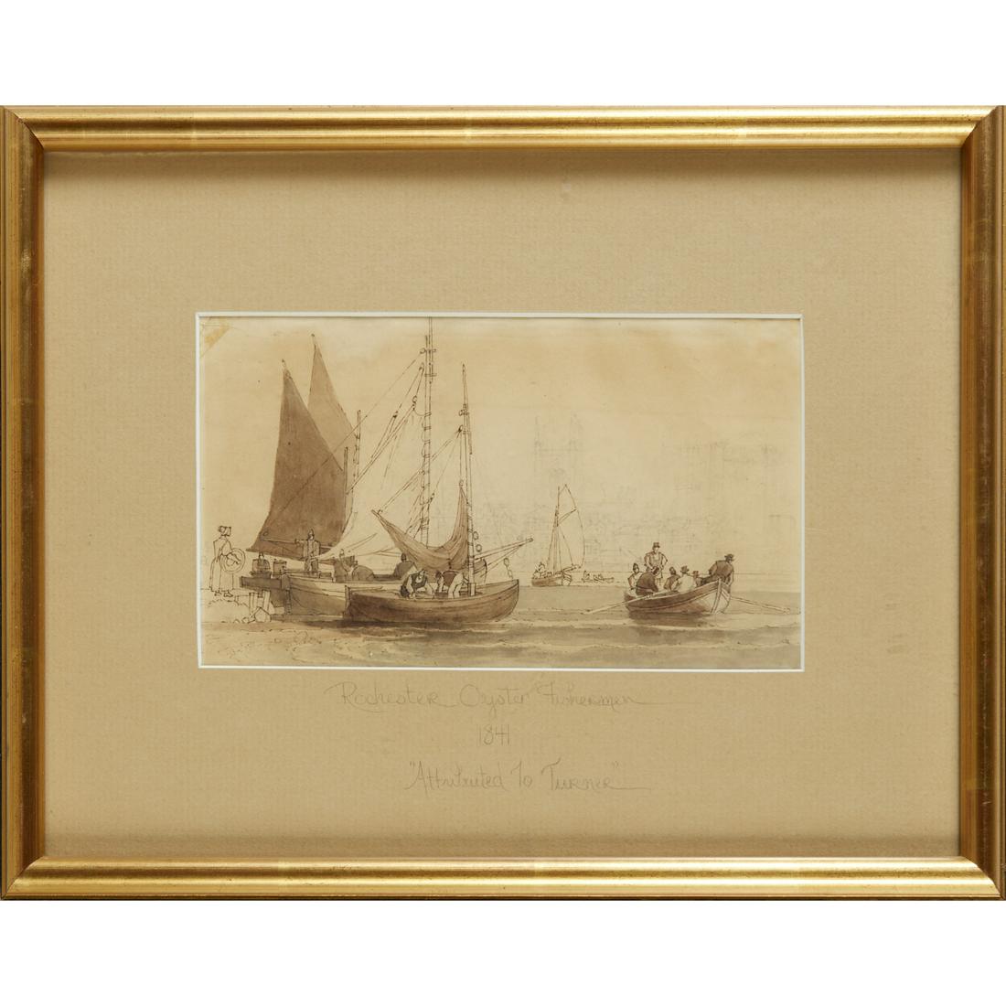 JMW Turner (attrib.), inkwash on paper,1841 (1 of 11)