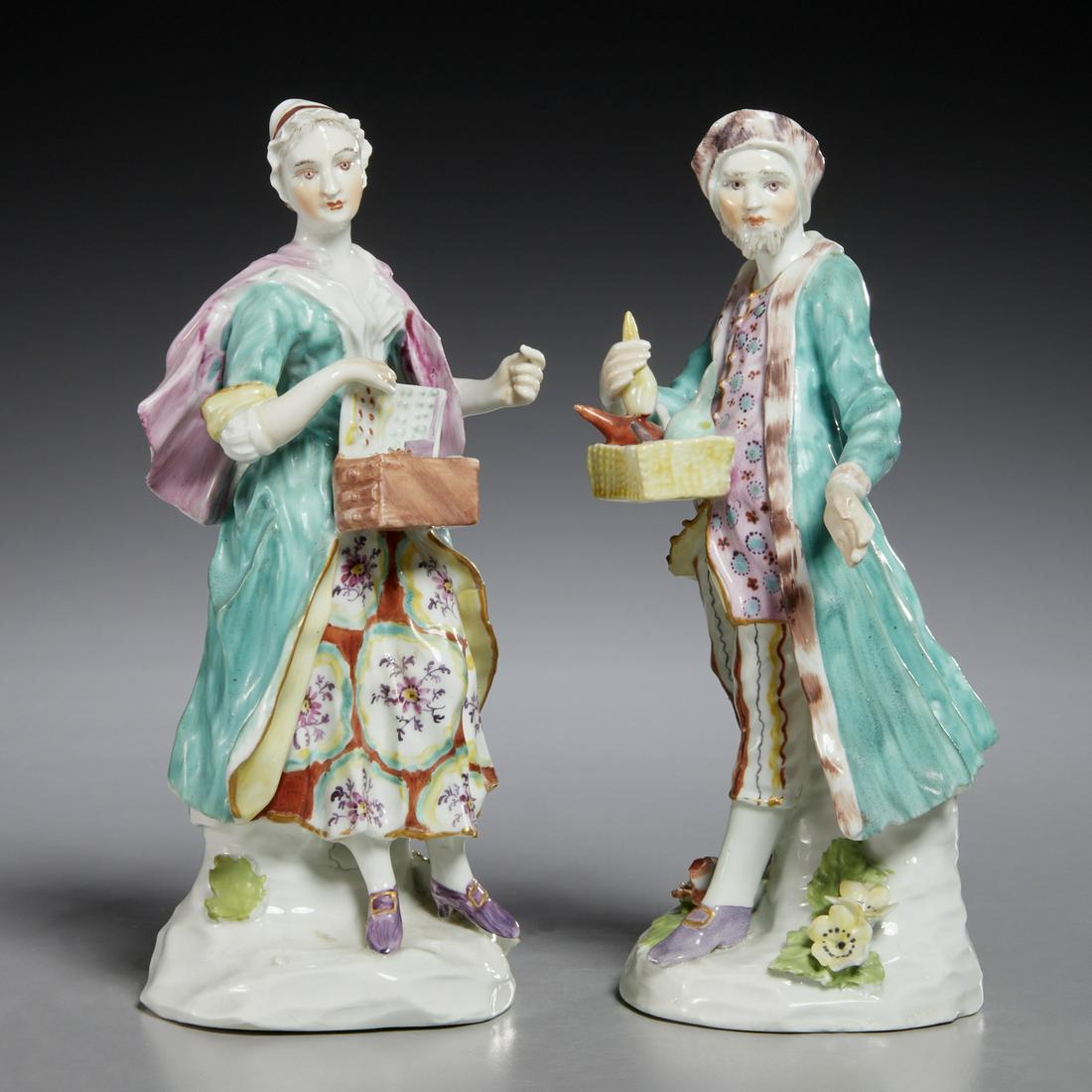 Derby 'Jewish Peddler' and companion, 18th c. (1 of 9)