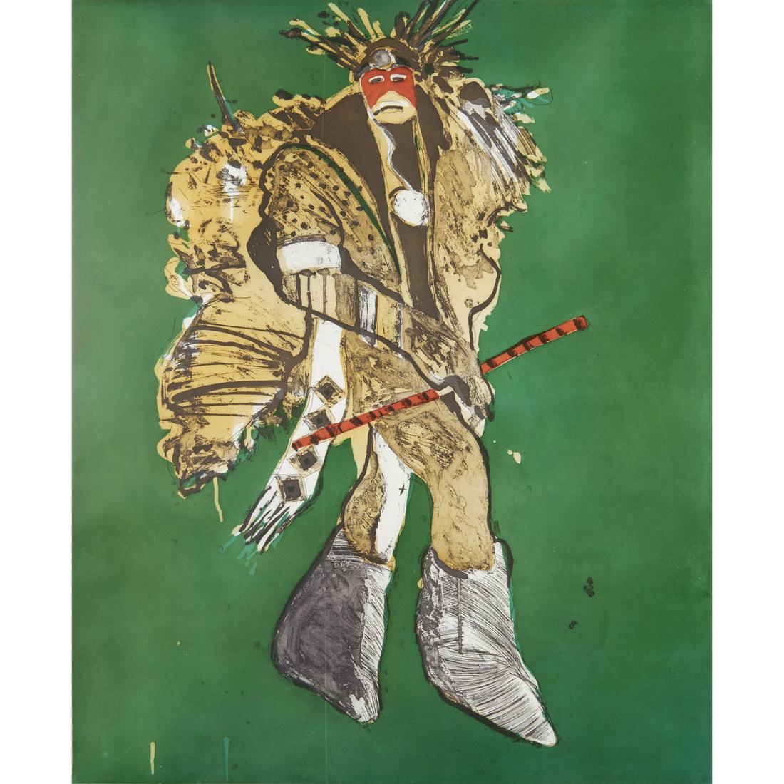 Fritz Scholder, large etching with aquatint, 1978 (1 of 8)