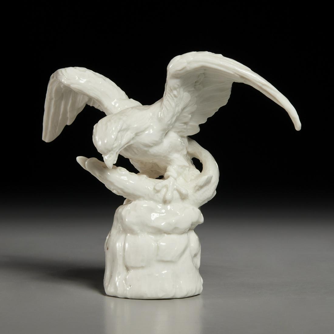 Early Meissen (attrib.) white porcelain eagle (1 of 6)