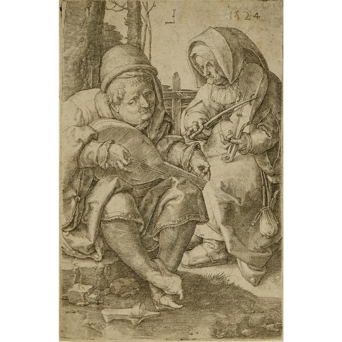 Lucas van Leyden, rare engraving, 1524 (1 of 6)