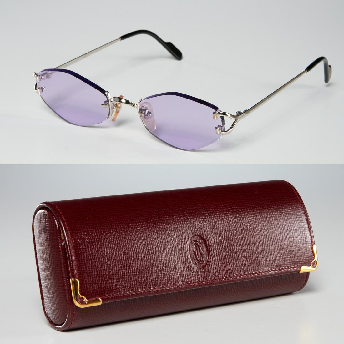 Cartier rimless square frame eyeglasses (1 of 10)