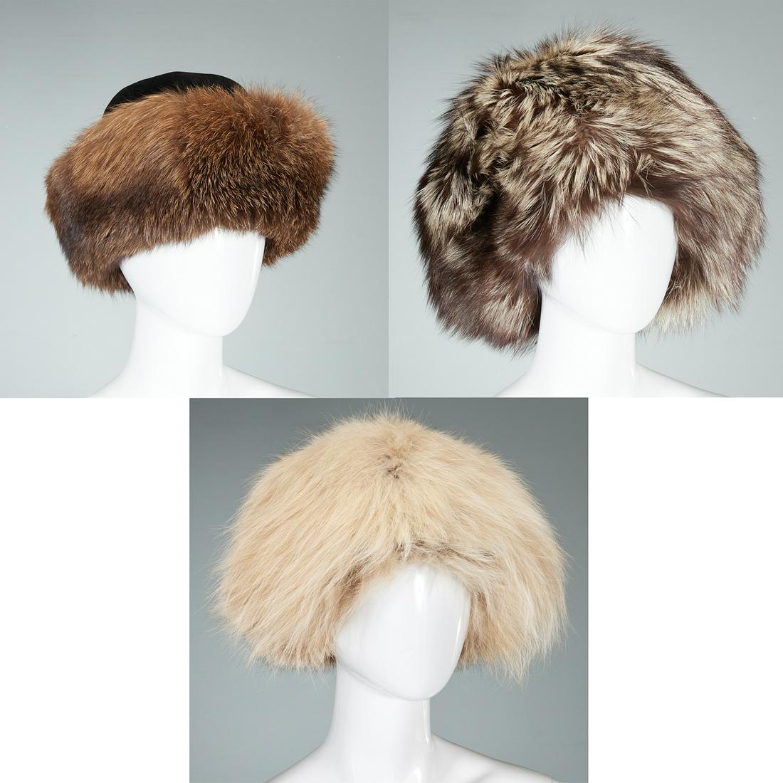 Group of Vintage Lenore Marshall fur hats (1 of 10)