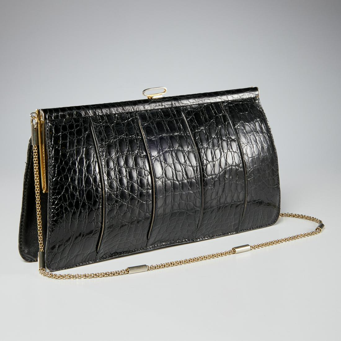For Harrods black crocodile handbag (1 of 6)