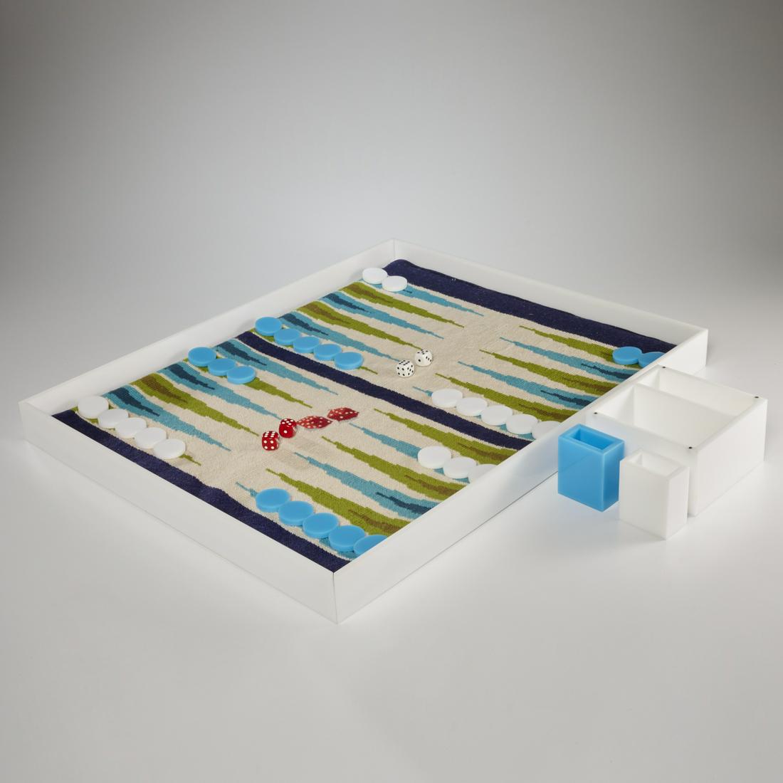 Jonathan Adler needlepoint backgammon board (1 of 7)