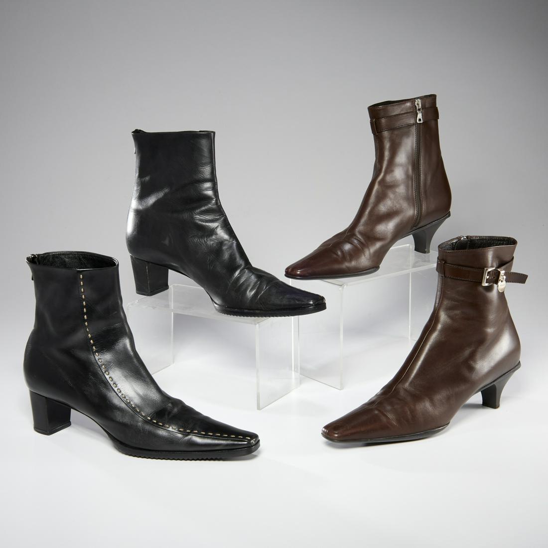 (2) Pairs Prada Ankle Boots
