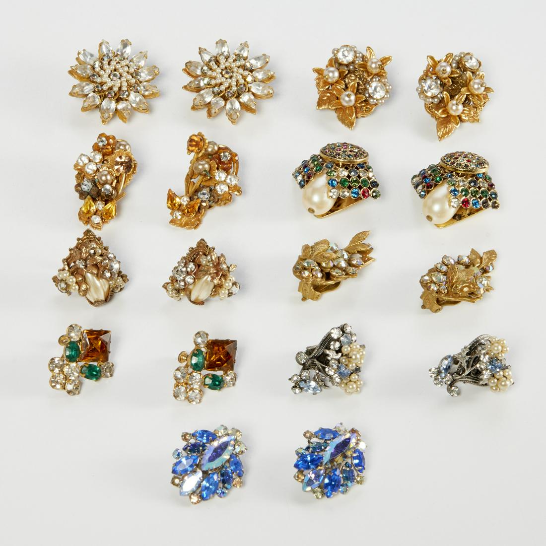 Group of vintage earrings, incl. DeMario (1 of 6)