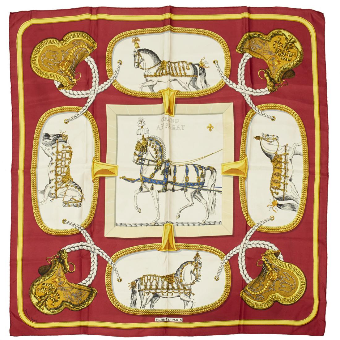 Hermes "Grand Apparat" 90 cm scarf (1 of 5)