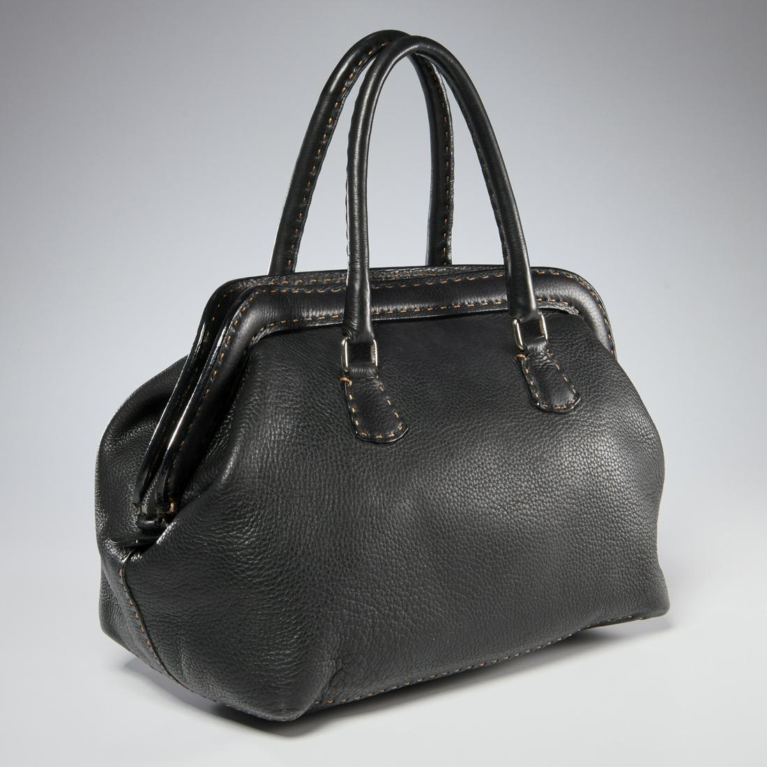 Fendi Selleria black leather handbag (1 of 7)