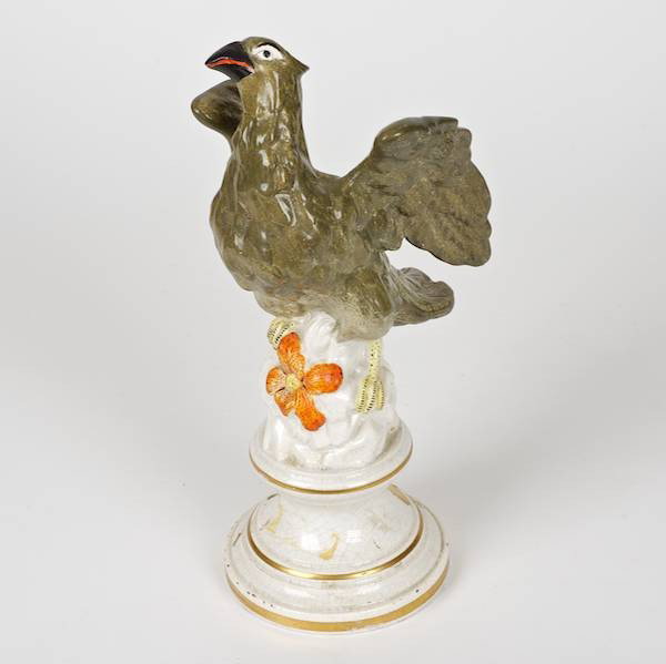 English pearlware figure of an eagle: English pearlware figure of an eagle, 19th c., 10.5"h x 6"l x 4"w Provenance: The Virginia Museum of Fine Art