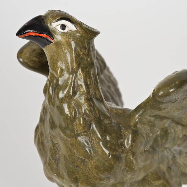 English pearlware figure of an eagle - 2