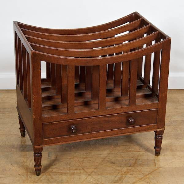 Victorian mahogany canterbury: Victorian mahogany canterbury, 19th c., 20.5"h x 20.5"w x 14"d