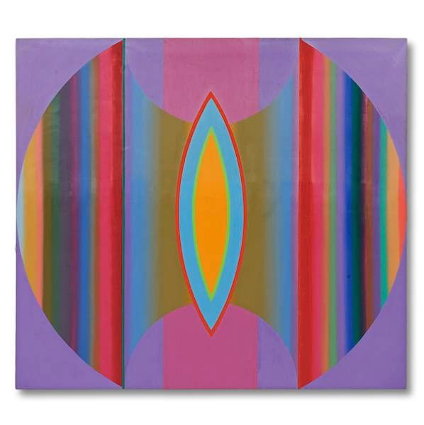 John Ferren (1905-1970, American), painting: John Ferren (1905-1970, American), painting, "Fahalv No. 3", 1968, oil on canvas, signed "Ferren - 1968 - Fahalv - 27/3", on verso, 36" x 40" Provenance: The Ciba Geigy Collection