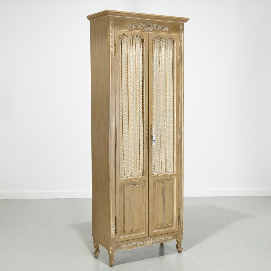 French Provincial Louis XV style painted cabinet (1 of 7)