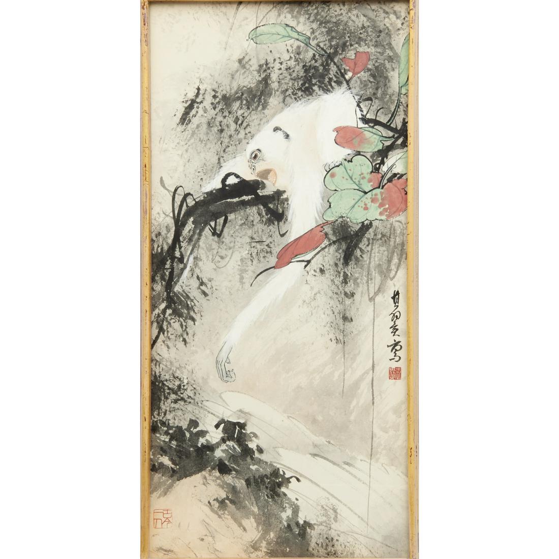 Japanese school, watercolor and gouache on paper (1 of 7)