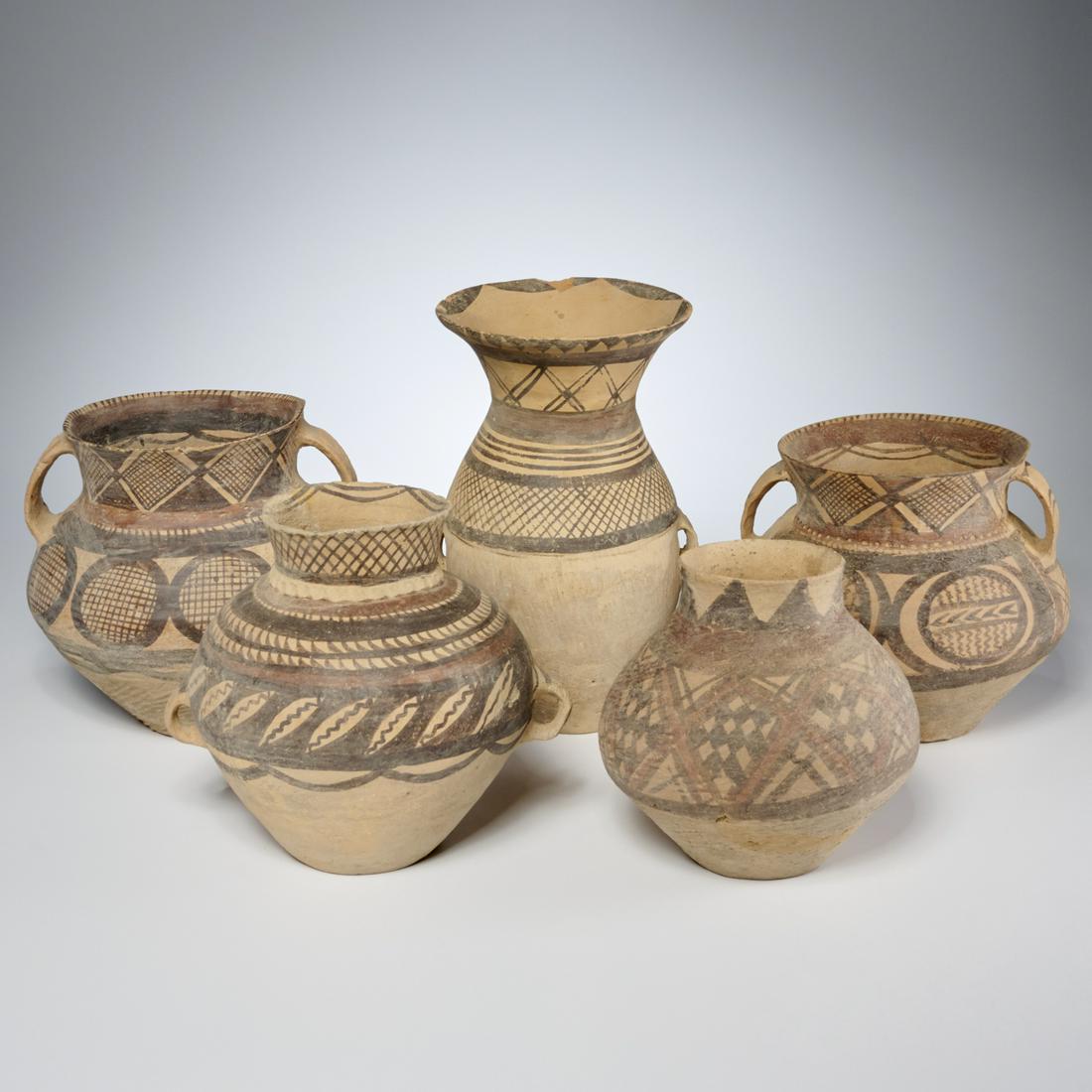 (5) Chinese Neolithic style pottery vessels (1 of 8)