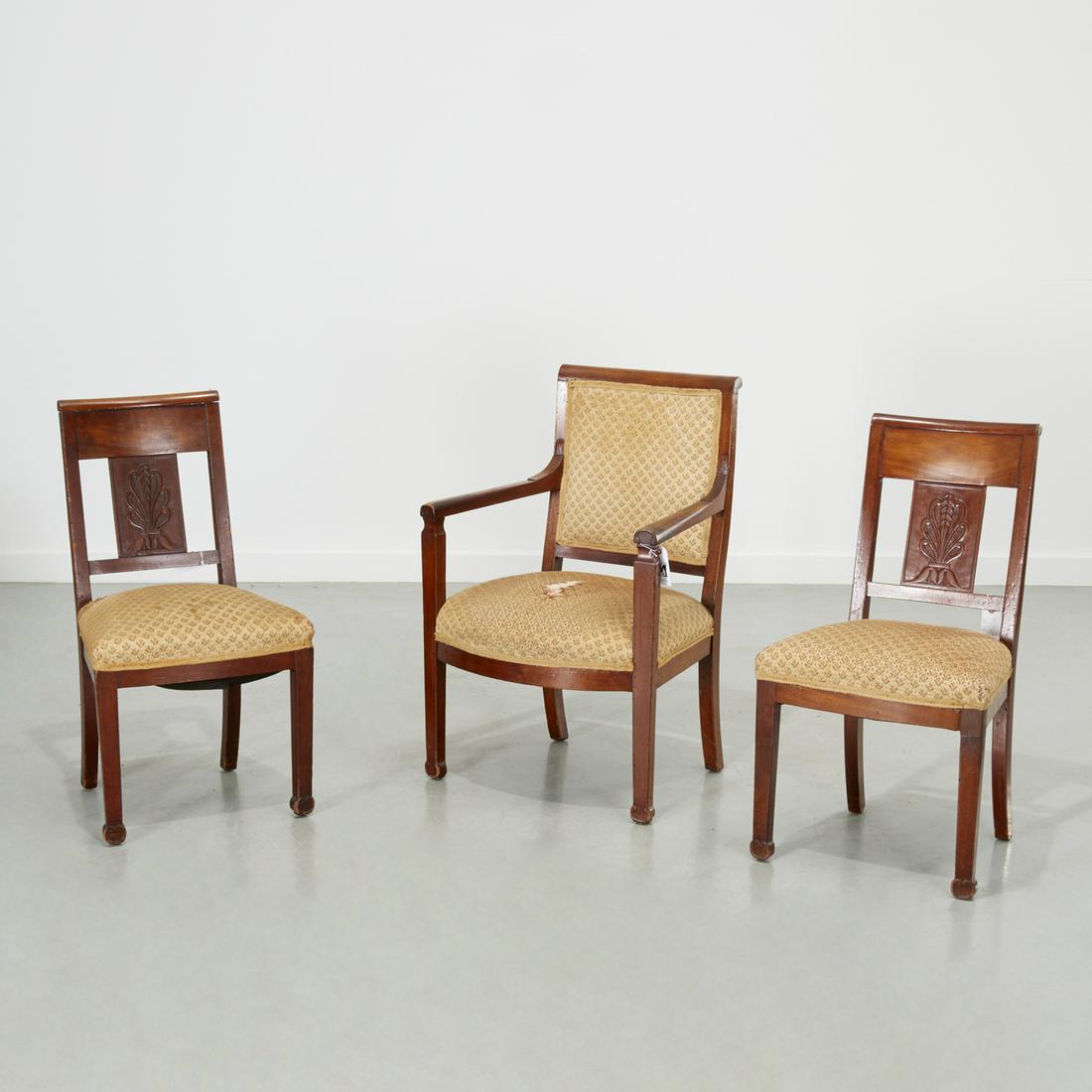 Partial Directoire carved mahogany salon suite (1 of 7)