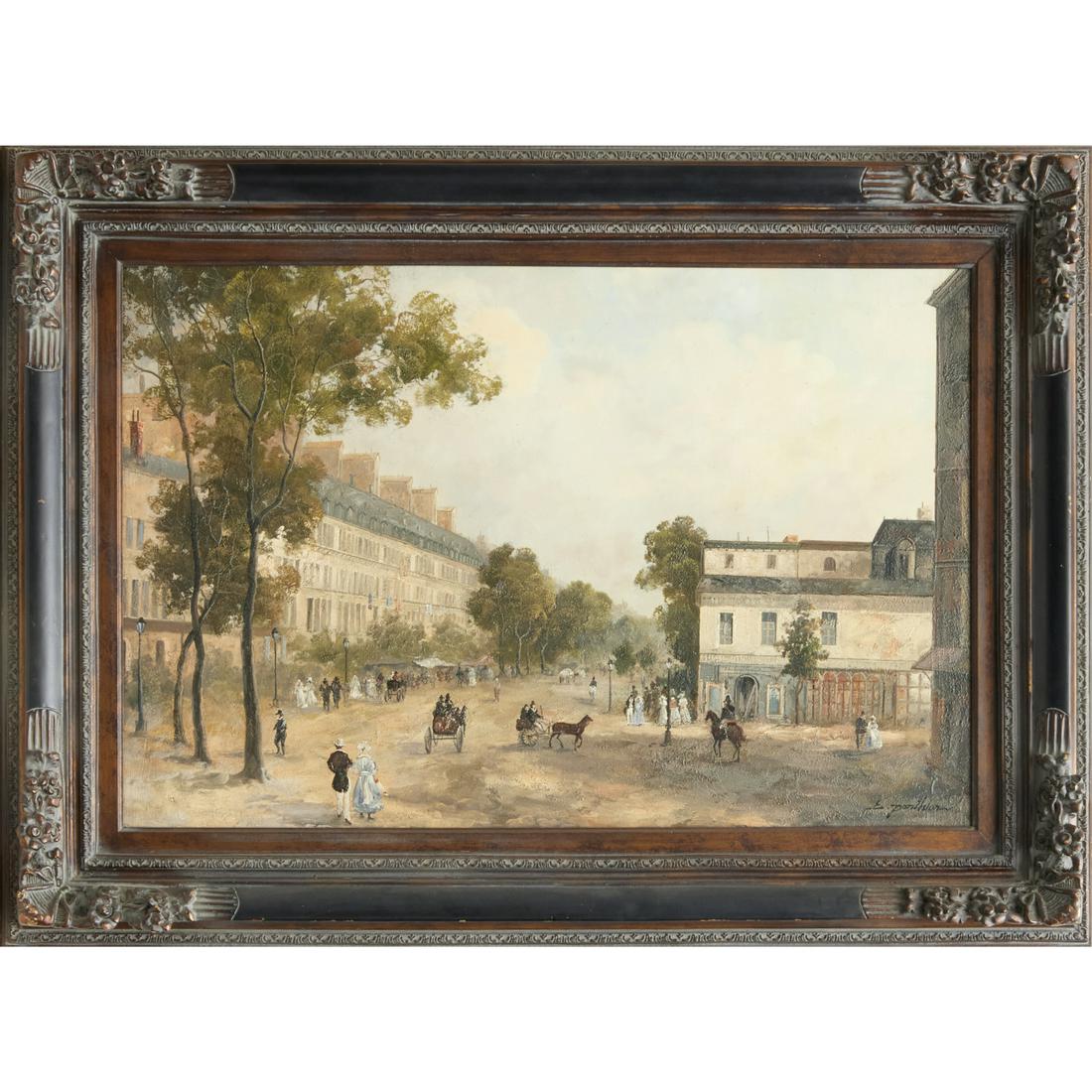 E. Ponthior, large oil on canvas (1 of 7)