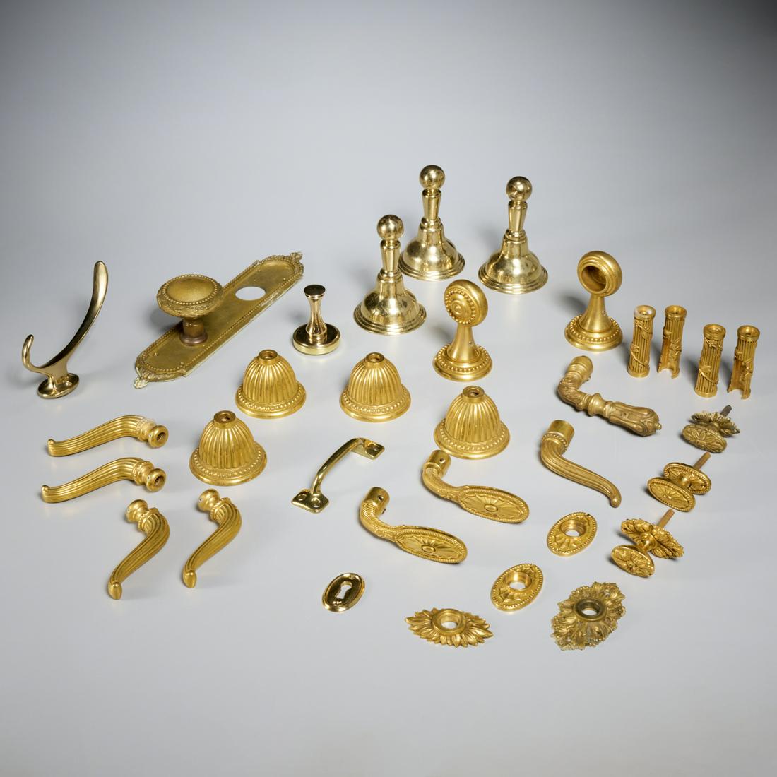 Collection bronze door hardware, incl Guerin (1 of 6)