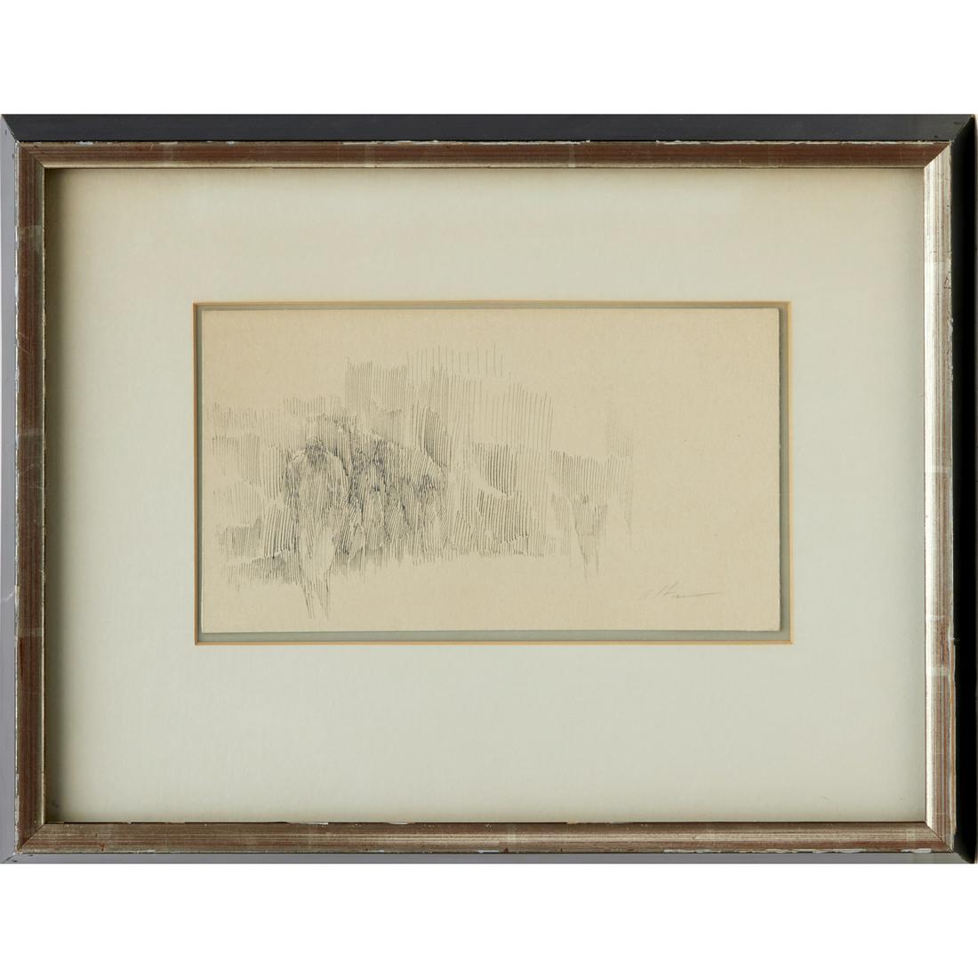 Harold Altman, pen & ink drawing (1 of 6)