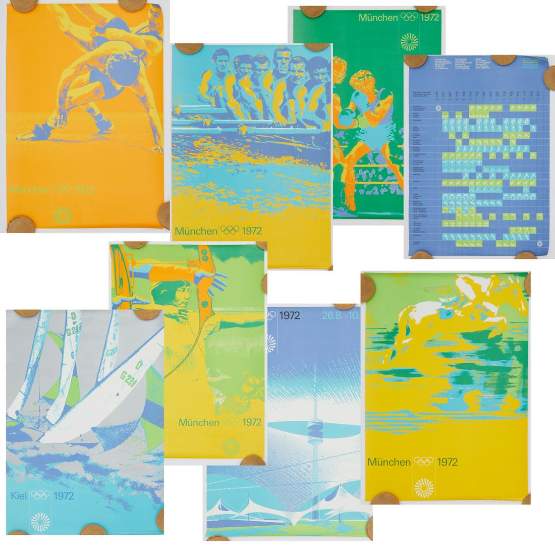 Otl Aicher, (8) 1972 Munich Olympics posters (1 of 10)