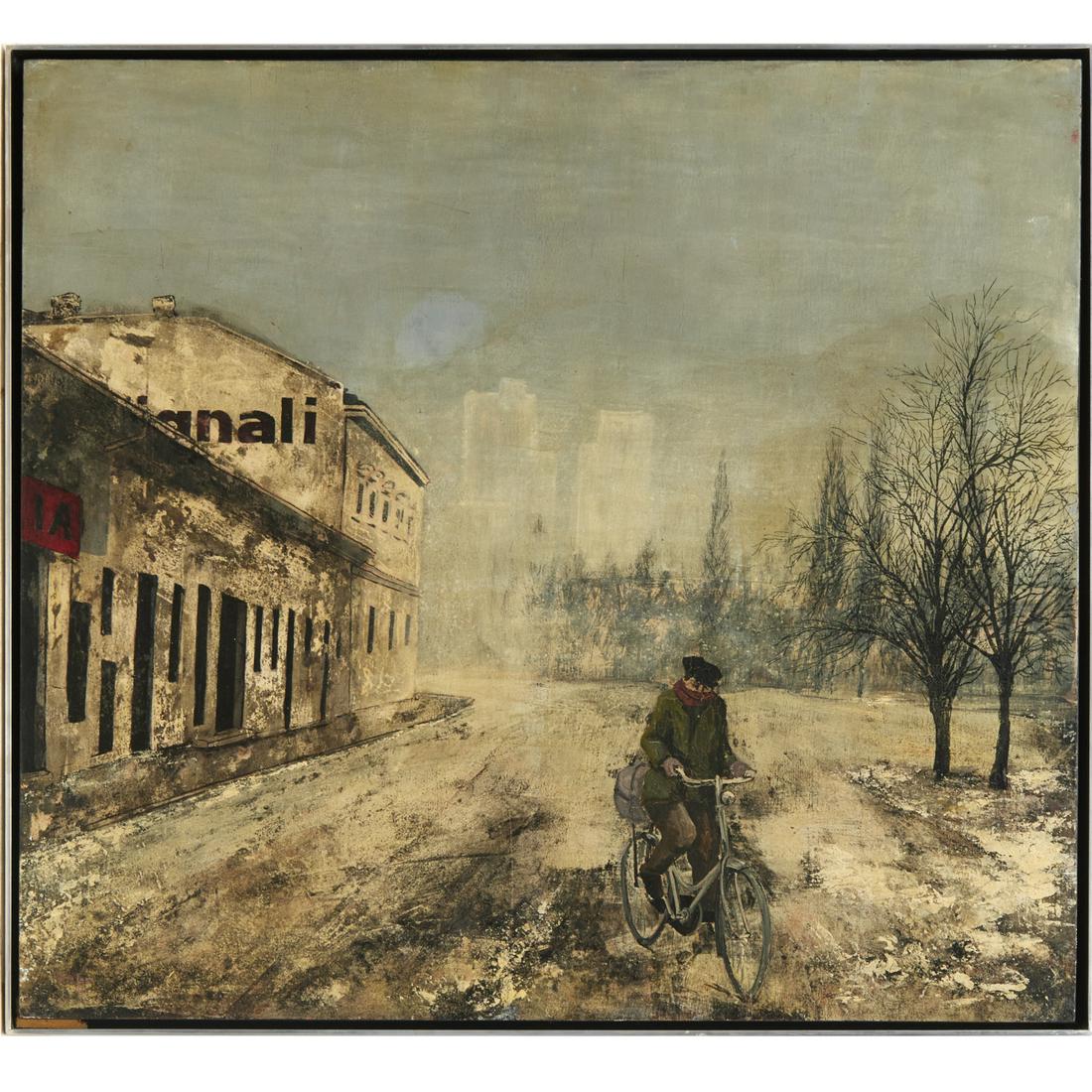 Franco Minei, oil on wood panel, 1961 (1 of 7)