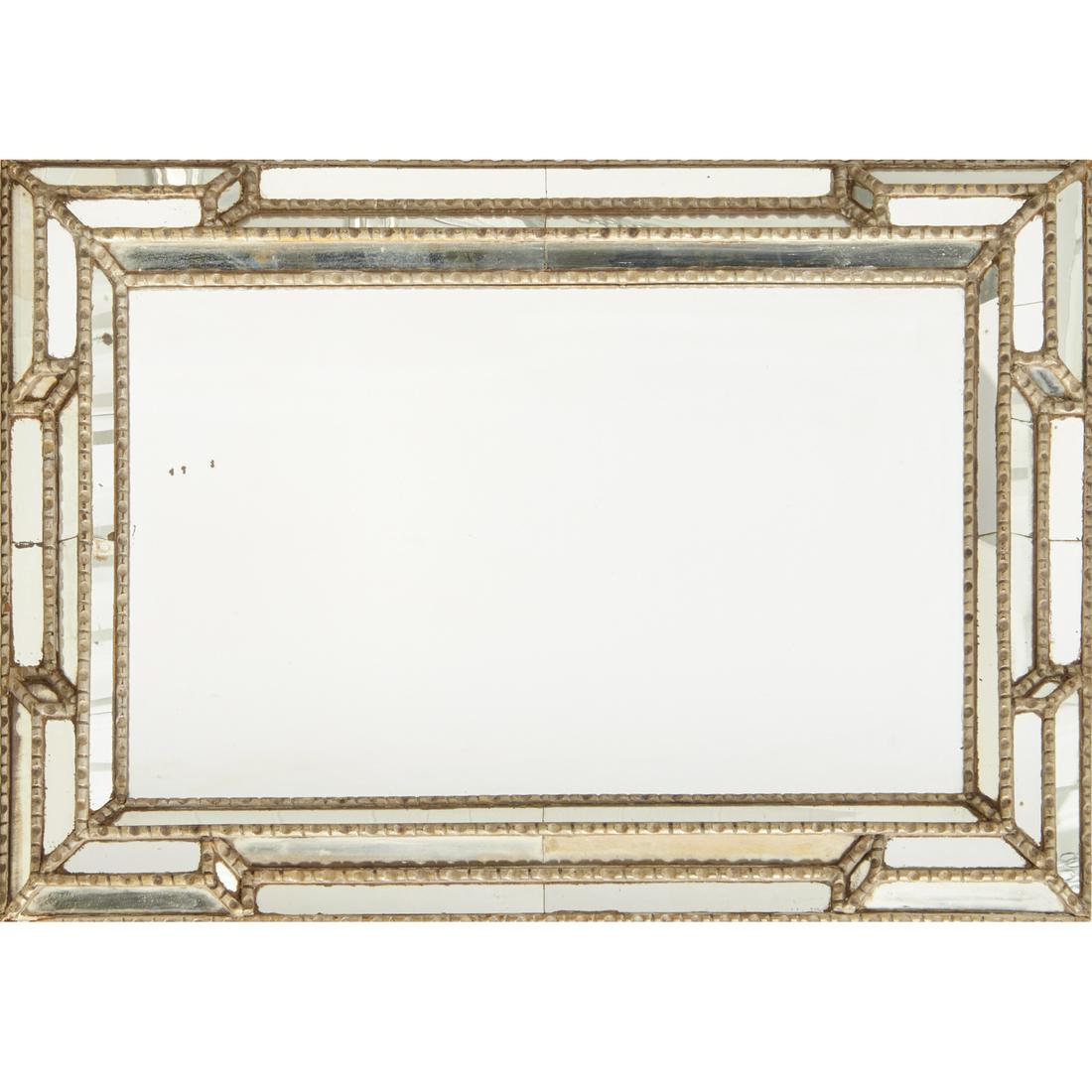 Antique Italian faux bamboo silvered wall mirror (1 of 8)