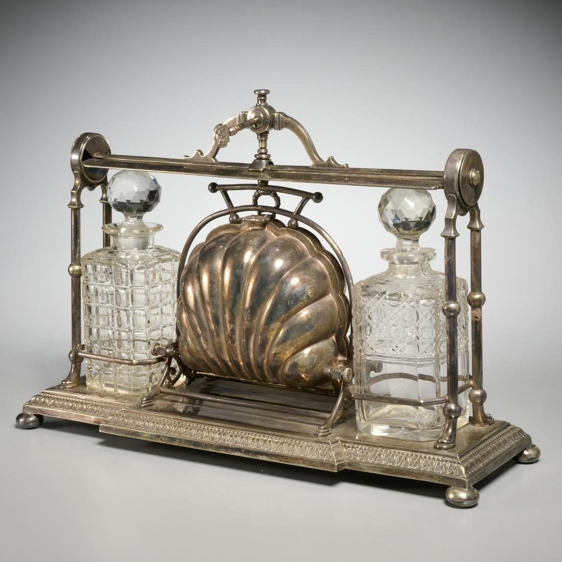 Fenton Bros. Sheffield silver plate tantalus (1 of 9)