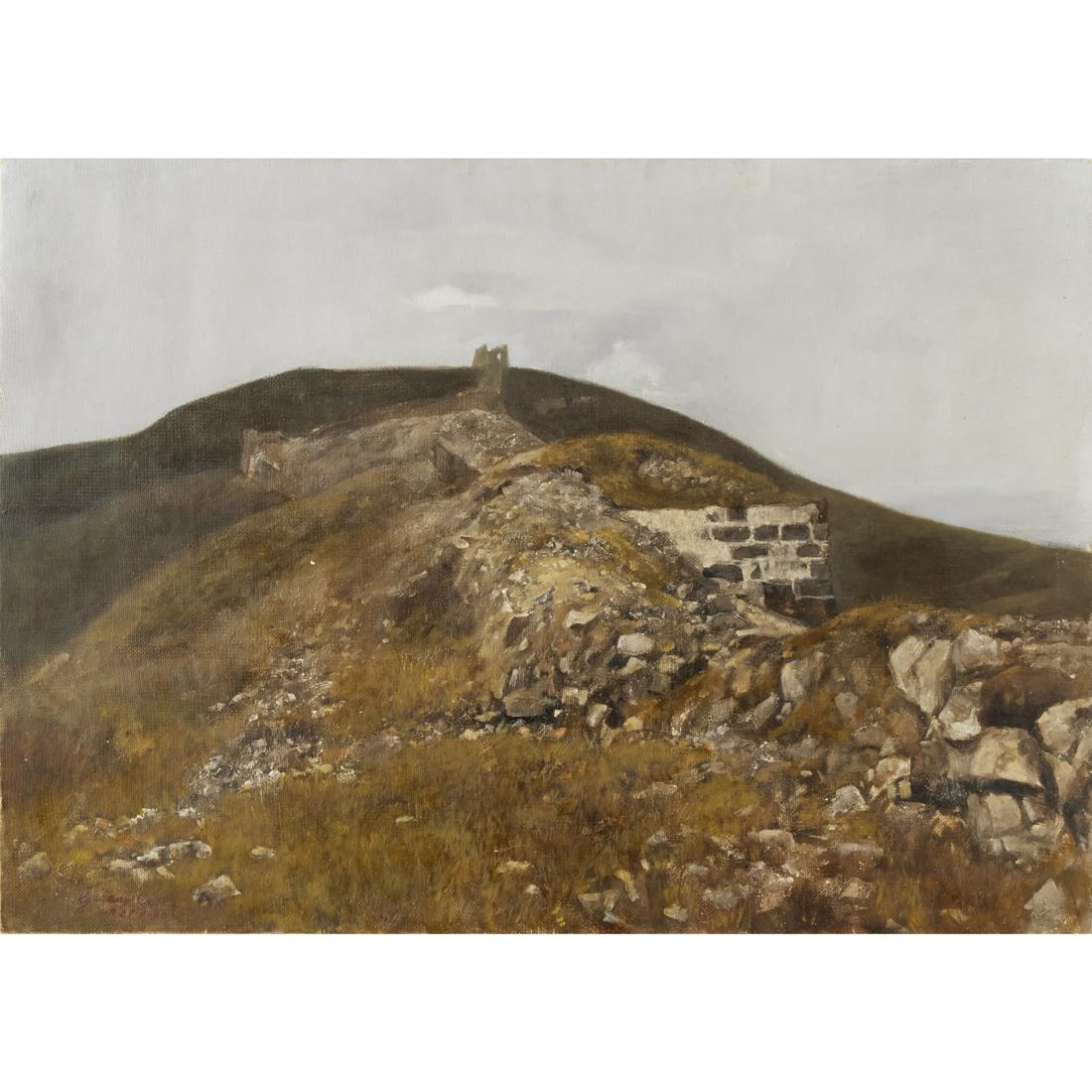 Cao Jigang (attrib.), oil on canvas, c. 1987 (1 of 7)