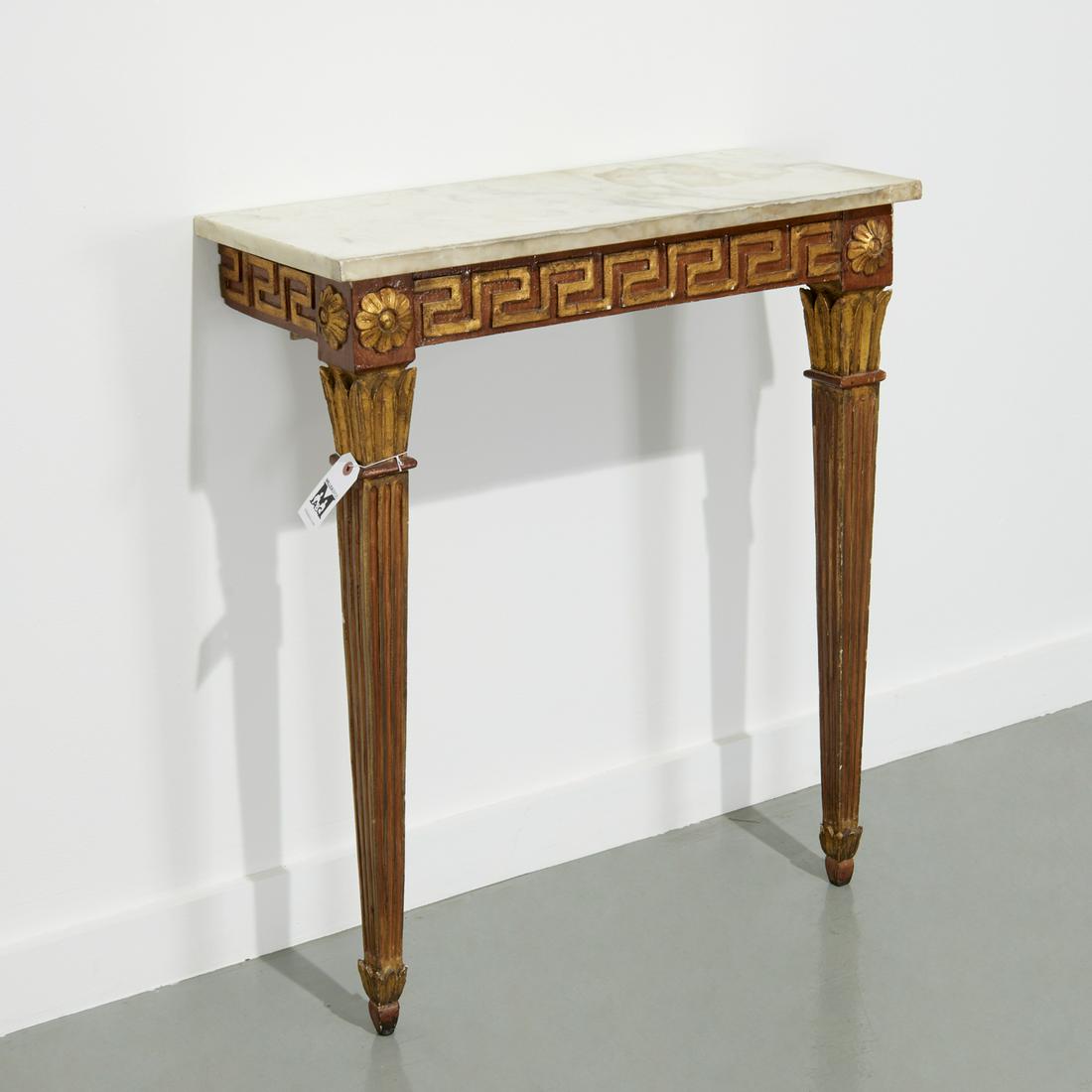 Italian Neo-Classical marble top console (1 of 7)