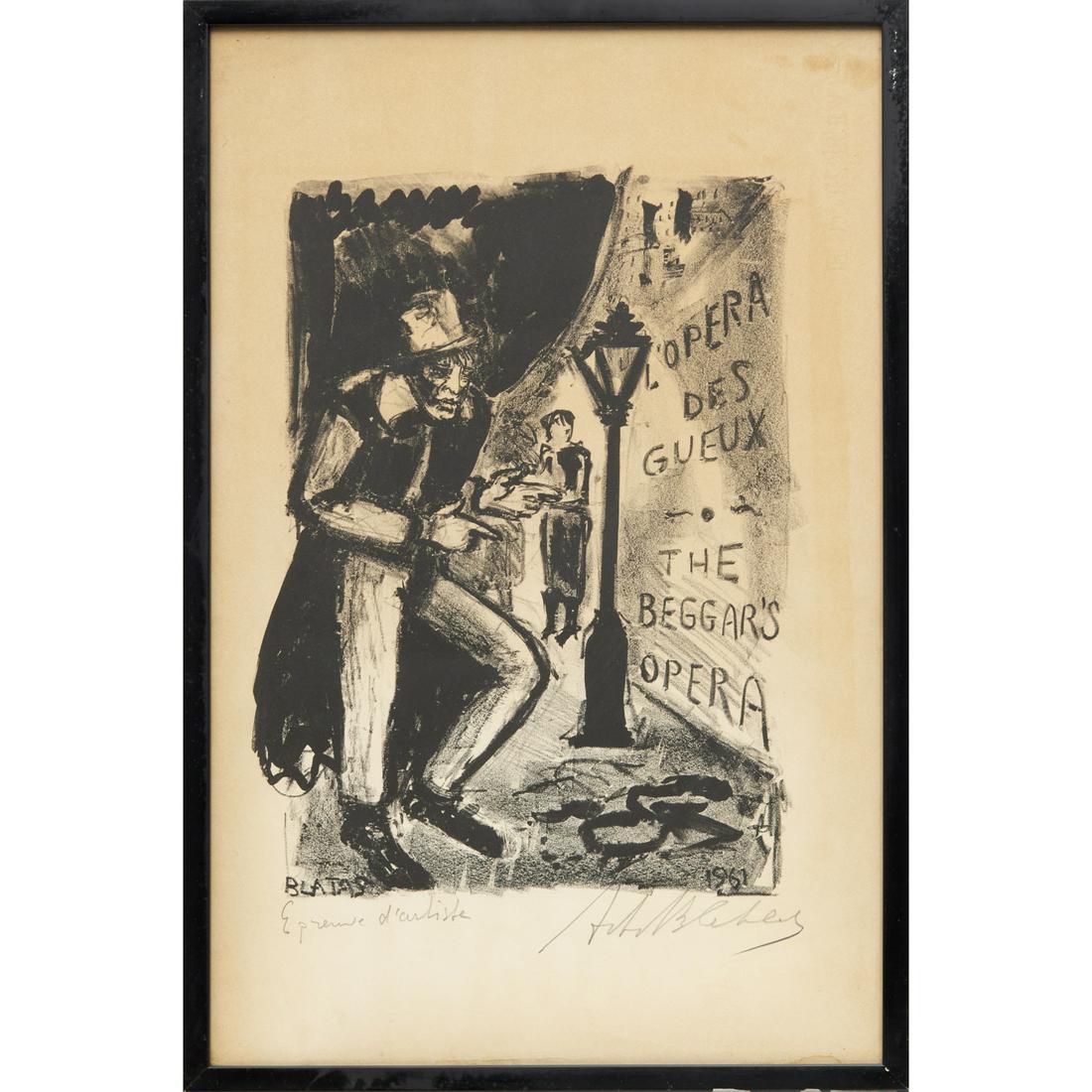 Arbit Blatas, signed lithograph, artist's proof (1 of 7)